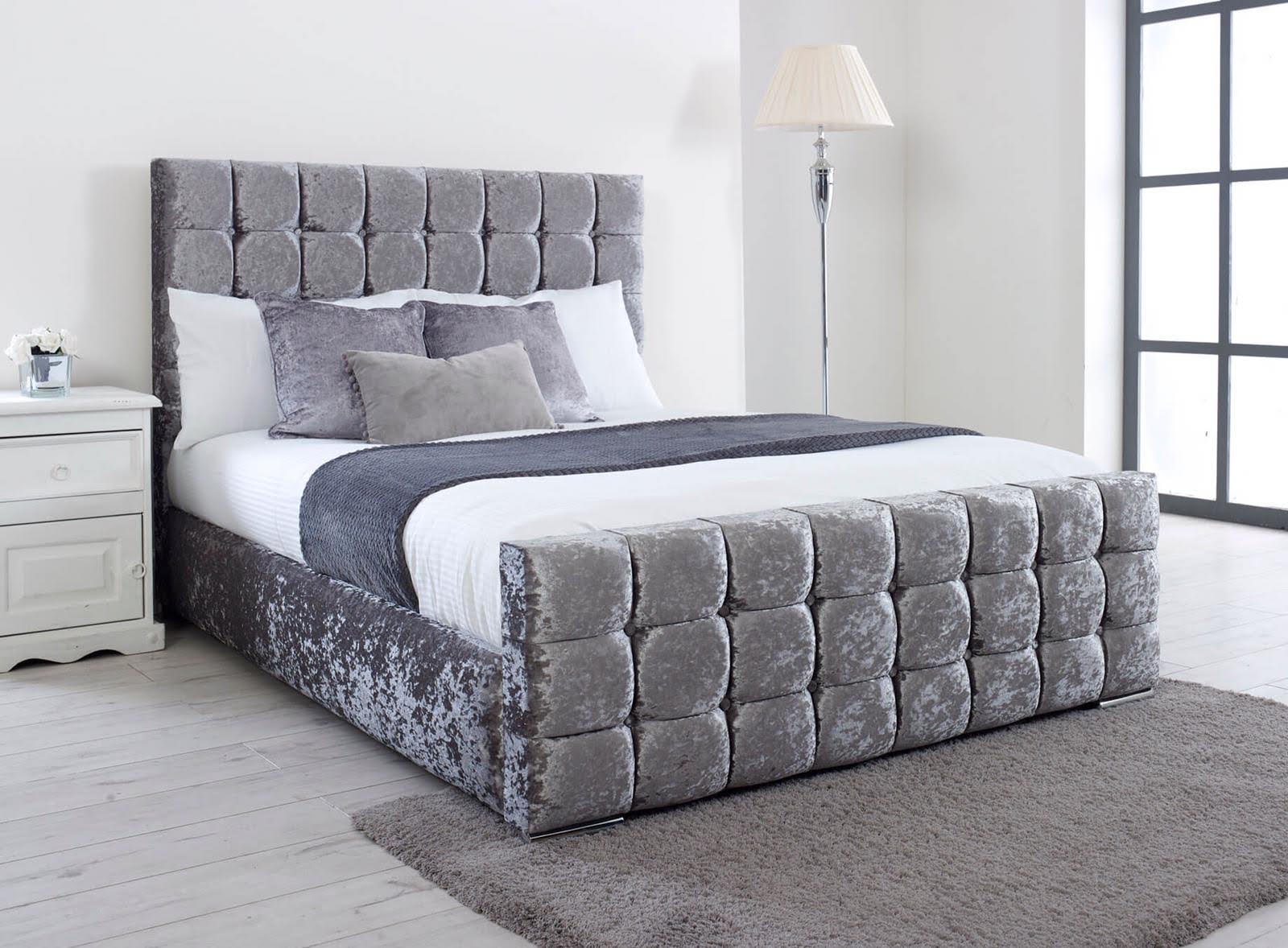 Florida Cube Headboard Bed UK | Shop Cube Headboard Beds Online | Free Delivery