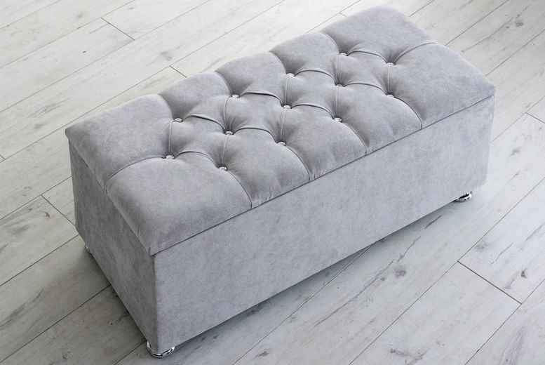 Florida Classic Upholstered Bed UK - Detail view of premium florida from CESS Furniture UK
